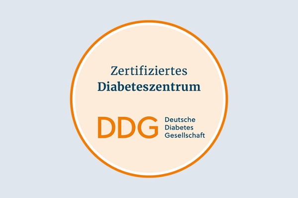 Ein Bild des DDG-Diabeteszentrum-Siegels. Ein Bild des DDG-Diabeteszentrum-Siegels.